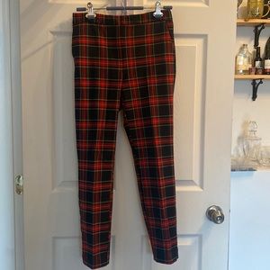 Tartan patterned pants ZARA